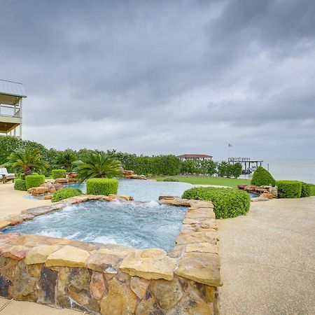 Stunning Galveston Bay Villa Infinity Pool And Dock San Leon Экстерьер фото