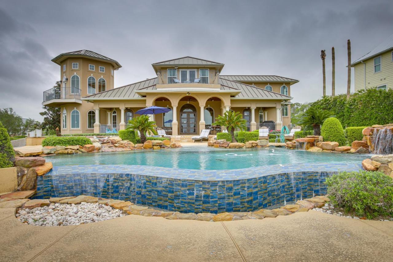 Stunning Galveston Bay Villa Infinity Pool And Dock San Leon Экстерьер фото